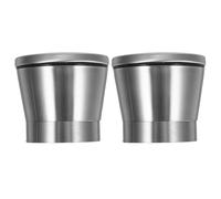 ASAKKURA Coperchi per Macinasale e Macinapepe in Acciaio Inox, 2 Pezzi Resistenti Presa Sicura, Accessori per Cucina per Uso Manuale Quotidiano