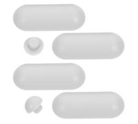 ASAKKURA Kit 8 Pezzi Paracolpi e Tamponi in Plastica per Sedile e Coperchio Water, Accessori Ricambio Copriwater Grigio, Distanziatori Ammortizzanti per Bagno