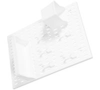 ASAKKURA Kit Pannello Organizzatore da Parete Mensola Portaoggetti, Supporto Porta Utensili per Scrivania e Ingresso, Montaggio Semplice senza Fori, Colore Neutro, 1 Pannello