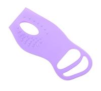 ASAKKURA Maschera gli Occhi in Silicone Appesa Bifacciale Viola, Riutilizzabile per Massaggio Oculare, Morbida e Flessibile Benda Inclusa, la Routine di Bellezza del Contorno