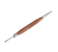 ASAKKURA Penna Doppia Testa per Nail Art in Legno e Metallo Controllo Facile dello Spessore, per Incisioni e Disegni Decorativi a Casa