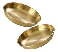 ASAKKURA Piatti per Salse e Creativi 2 Set in Inossidabile Oro per Preparazione Spezie e Immersione, per Domestico Interno