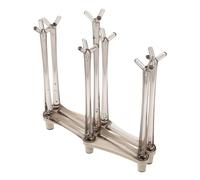 ASAKKURA Portabicchieri Retrattile Drenaggio per Tazze da Tè, Porta Bottiglie e Scolapiatti da Cucina Regolabile Salvaspazio, Organizzatore per Asciugare Fino a 7 Tazze, Adatto per Tavoli