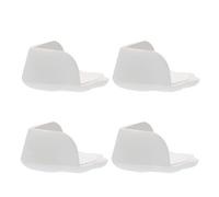 ASAKKURA Protezione Angolare in Silicone Alimentare 4 Pezzi, Copritavolo Anticollisione per Angoli Mobili, Cuscino Paraurti Bianco per Sicurezza e Anziani, per Casa, Ufficio e Scuola