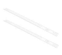 ASAKKURA Righelli per Bilanciare Biscotti e Impasti, Guide Acriliche per Mattarello per Spessore Preciso, Set 1 Paio per Cottura di Pasta, Pizza e Dolci in Cucina