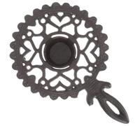 ASAKKURA Scalda Teiera in Ferro Vintage Base Isolante e Fornello Tealight, Stufa Compatta per Riscaldare Tè in Casa, Porta Teiera Pratico per Sala da Tè e Uso Quotidiano