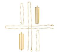 ASAKKURA Set 1 Paio Peso Decorativo in Ferro per Orologio da Parete a Pendolo, Catena da 2 Metri e Ganci, Componente Meccanismo Orologio da Muro per Riparazione e Sostituzione