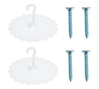 ASAKKURA Set 2 Ganci a Ventosa per Soffitto Supporto per Rete a Cupola, Accessori per Zanzariera Ragazzo Ragazza, Ganci per Appendere Rete Protettiva per Culla, Facili da Montare