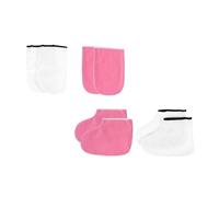 ASAKKURA Set 2 Pezzi Guanti e Calzini in Paraffina per Spa Mani e Piedi, Copripiedi e Coprimano per Trattamento Cera e Rimozione Pelle Morta, Accessori per Cura Pelle a Casa e Manicure