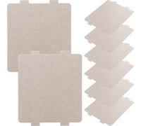 ASAKKURA Set 8 Pezzi Fogli di Mica per Microonde, Piastra Guida D’onda Resistente Alte Temperature, Copertura Isolante per Ricambi Forno a Microonde e Piccoli Elettrodomestici