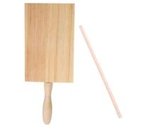 ASAKKURA Set Utensili per Gnocchi in Legno Tavola Comoda e Palette Ergonomiche, Macchina per Gnocchi Domestica per Preparazione Pasta Fatta a Mano in Cucina, Accessorio Pratico per Impasto