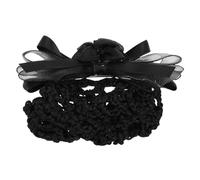 ASAKKURA Snood Per Con Fiocco Elegante Accessorio Professionale Per Stewardess Impiegati Bancari e Ristoratori Nero Facile Da Indossare e Comodo