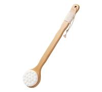 ASAKKURA Spazzola da Bagno Esfoliante in Fibra Manico per Schiena, Scrub Corpo e Massaggio, Accessorio Doccia per Rimuovere Cellule Morte, Uso Quotidiano e Rilassamento Collo e Spalle