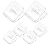 ASAKKURA Supporto da Parete Trasparente per Tappetino Igienico Cane, Porta Assorbente per Addestramento Cuccioli, Set 6 Pezzi, Adesivo Forte Antiscivolo per Uso Domestico