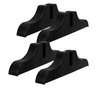 ASAKKURA Supporto Divisorio Nero 4 Pezzi Basi di Fissaggio in Plastica, Staffa per Pannello Divisorio Stabile Senza Attrezzi, per Separatori Ambienti e Ingressi Casa