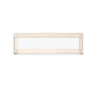 Asalvo Barriera da 150 cm per letto, protezione anticaduta, per bambini, pieghevole, borsa per il trasporto, design extra alto, pieghevole e portatile, fissaggio sicuro, stelle beige