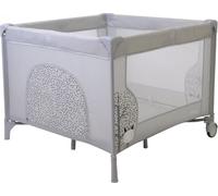 Asalvo Box per Bambini Recinto Neonato Pieghevole con Rete apribile e Ruote colore Nordic - Square