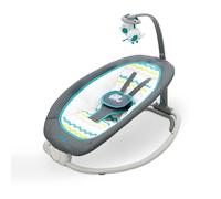 Asalvo Bouncer Fold Birds - Sdraietta Neonato Elettrica Max 9 Kg Dondolo Altalena per Neonati colore Aqua