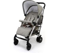 Asalvo Moma Plus - Passeggino Leggero Pieghevole da 0-4 Anni 0-22 Kg Schienale regolabile Cestino portaoggetti Corrimano e Cappotta colore Beige