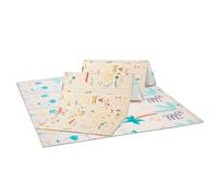 Asalvo Tappeto da gioco pieghevole Animali-Città, Bambino, Imbottito, Antiscivolo e Antiurto 120 x 180 cm, Coperta da Gioco, Materasso, Tappetino per bambini, Impermeabile e Portatile