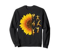 Asana Posture Yoga con di Fiori di Girasole Regalo Yogi Felpa