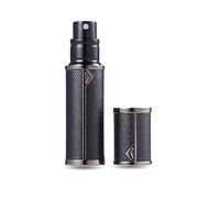 AsaNana Profumo Atomizzatore, Ricaricabile e Da Viaggio Formato Bottiglia Profumo A Prova Di Perdite, Pompa Inferiore Senza Imbuto, Lussuosa Piccola Donna e Uomo, 5ml (Nero-Nero)