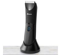 Asani Upkeeper - Rasoio elettrico da uomo, ricaricabile, con lama in ceramica, luce LED, design impermeabile, per uso bagnato/asciutto, ideale per petto, schiena, inguine