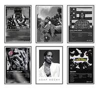 ASAP - Poster con copertina di album Rocky, in edizione limitata, poster di musica rapper, stampe artistiche da parete su tela per adolescenti, ragazzi e ragazze, decorazione per la stanza di