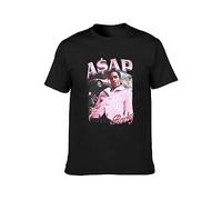ASAP Rocky Portrait Mens Black T-Shirt Black XL
