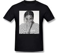 ASAP Rocky Shirt for Menswomens Style A$Ap Short Sleeve Black L