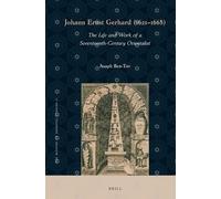 Asaph Ben-Tov Johann Ernst Gerhard (1621-1668) (Copertina rigida)