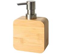 Asashizen Dispenser di sapone in bambù da 250 ml, facile da riempire per lavare il liquido, flaconi ricaricabili per shampoo e balsamo con pompa, dispenser gel per le mani per lavello della cucina