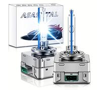 Asasytal D3S Lampadine Allo Xeno 35W 8000K Cool Blue X-treme Discharge Faro Retrofit, Ultra Luminoso con Base in Metallo Resistente come Aggiornamento per Lampadine Esterne Allo Xeno/LED, 1 Paio