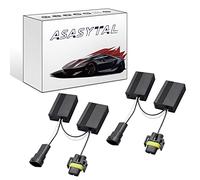 Asasytal Decodificatore LED H8/H9/H11, Canbus EMC Decoder Senza Errori, Upgrade Warning Canceller Anti-Flicker, Cintura di Resistenza per Fari LED da 12V, 2 Pezzi
