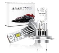 Asasytal H7 LED Lampadina, 70W +300% di Luminosità 6500K Cool White, DC 12V Plug Originale 1:1 Mini Design Sostituzione Diretta, Lampada Sostituzione per Alogena per Fari Auto e Moto, 2 Lampadine
