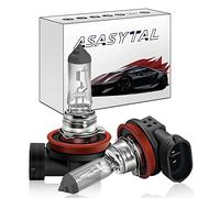 Asasytal H8 12V 35W Lampadina per Fari Esterni per Auto, Lampade a Luce Intensa Gialla 3000K per Kit di Sostituzione Lampadina Faro Fendinebbia Auto/Moto con Buona Penetrazione, 2 Pezzi