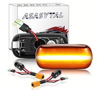 Asasytal Indicatori di Direzione LED Dinamico, SMD Luci Laterali per Auto Lente Affumicata con Canbus, Ambra Luminoso Compatibile con Audi A3 S3 8P A4 RS4/S4 RS4 B8 A6 S6 RS6 C5/C7 B7 8E0949127, 2 Pcs