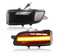 Asasytal Indicatori LED Dinamici Indicatori di Direzione Lampada Sequenziale Side Maker Mirror Compatibile con Volvo C30 C70 S40 V40 V50 V70 S60 S80 31111090, 31111102, 2 pezzi
