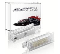 Asasytal LED Auto Passo Piedi Luce per Luci di Benvenuto Gradino per Porte Compatibile con BMW E60 E87 E70 E90 E92 E63 E65 E85 M3 MINI Z4 R50 R52 R53 Luci Bagagliaio del Vano Portaoggetti, 2 Pezzi
