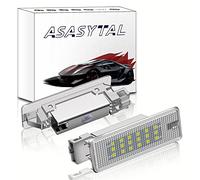 Asasytal LED Cortesia Luci di Benvenuto Luci Porta Bianco per Auto Vano Portabagagli Compatibile con VW Golf MK5/6/7 Pas-sat B6/7/8 CC S-cirocco Tou-areg T5 ect, 2 Pezzi