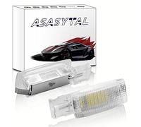 Asasytal LED Lampade a Specchio per Visiera per Interne Illuminazione Portiera Luce per la Lettura 6000k Bianco Compatibile con Golf 4/5/6 1J1 Va-riant 1J5 Jet-ta 5 Pas-sat B6/7 CC etc., 2 Pezzi