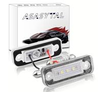Asasytal LED Luci Targa per Auto Lampada Targa 12V con CanBus Nessun Errore SMD 6000K Lampadina Bianca Brillante Compatibile con Mercedes-Benz C E CLS SLK CLASS W203 C219 W211 R171 ecc, 2 Pezzi
