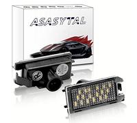 Asasytal Luce a piastra numero LED, Puro SMD Bianco Pieno Luce Della Piastra Numerica Posteriore a LED 12V Compatibile con levante Fiat 500C Dod-Ge VIP-ER, 2 Pezzi