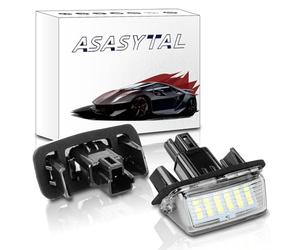 Asasytal Luci Targa a LED Compatibili con Camry, Yaris/XP21, Auris E180, Corolla Type E210 TS Touring Sports, Luci Targa Posteriori Senza Errori, Luce Bianca Brillante 6000K, 2 Pezzi