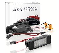 Asasytal Luci Targa LED, SMD Senza Errore per Auto Lampada Targa,Bianco Brillante Compatibile con Merceds-Benz Viano Vito Bus Vito/Mixto Kasten W639 Sprinter W906, 2 Pezzi