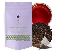 Asayu Japan Wakocha - 15 bustine di tè nero giapponese, 100% prodotte in Giappone, 2,5 g x 15 bustine meno amarezza per una piena energia