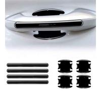 ASBHFC 8 Pezzi Protezione Maniglia Portiera Auto per Seat Ibiza (021A 6K 6L 6J 6F 1984-2025 2026), Adesivi AntiGraffio per Incavo e Strisce, Pellicola Protettiva Nero Lucido