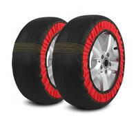 ASBHFC Calze da Neve Auto per Renault Clio (I-V 1990-2025 2026), Dispositivo Antiscivolo Tessile per Pneumatici, Aderenza Ottimale su Neve e Ghiaccio, Montaggio Facile e Veloce,2PCS