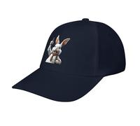 asbwuo Berretto da Baseball Casual Drunk Rabbit, Divertente Cappello da Golf Regolabile, per papà, per Correre e praticare Sport all'Aria Aperta
