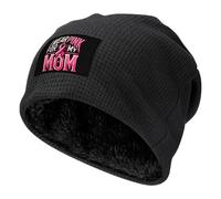 asbwuo Berretto Invernale con Fodera in Pile, Morbido e Caldo, con Scritta Io indosso Il Rosa per mia Mamma, per Uomo e Donna